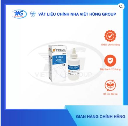 Dung dịch Axit Citric bơm rửa ống tủy trắng - Thiết Bị Nha Khoa Việt Hùng Group - Công Ty TNHH Việt Hùng Group